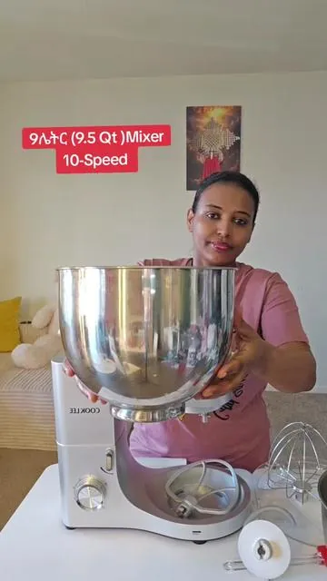 #tiktokshop#9.5 Qt 660W Stand Mixer I 10-Speed Electric Kitchen Mixer with Dishwasher-Safe Attachments (Dough Hooks, Flat Beaters, Wire Whip, Pouring Shield) | Perfect for Home Bakers#habeshatiktok 