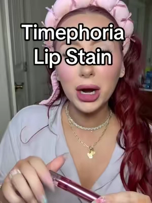 A blurring, glossy, matte lip stain 😍 #lipstain #timephoria #timephorialipstain #lipstainreview #tiktokshopcreatorpicks 