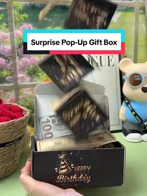 Birthday Surprise Explosion Box. #birthday #birthdaygift #surprise #TikTokMadeMeBuyIt #money 