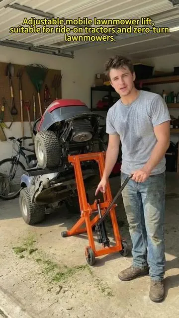Stop Lifting Your Mower Like This You’re Doing Mower Maintenance Wrong This Changed How I Work in My Garage If You Own a Mower, You Need to See This My Back Regrets Not Buying This Sooner #vevor #lift #lawnmower #zeroturn #fyp