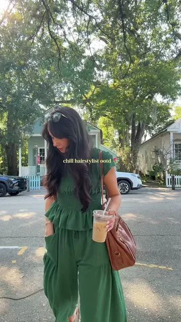 wearing a small! 🌷 #2piecesetswomen #hairstylistootd #outfitinspo #outfitoftheday #bohostyle 