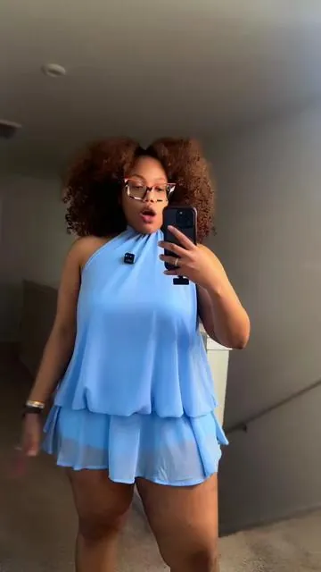 This romper is so flowy and comfortable. #tiktokshop #blackgirlfashion #affordablefashion 