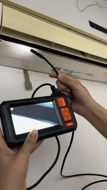 Perfect tool for home repairs! 🏡 Whether it’s plumbing or HVAC, this endoscope camera with adjustable LED lights gets the job done!#endoscope #tools #fyp #borescope #giftguide 