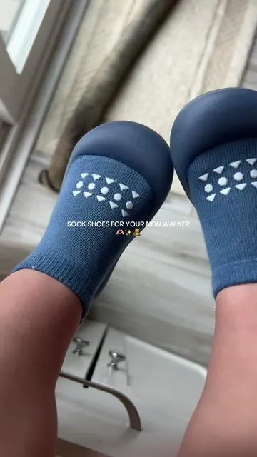 New walker season but make it safe + flexible 🫶🏼 Grippy. Lightweight. Actually stays on. Because we’re not doing face plants this spring. #ToddlerLife #FirstSteps #MomOfLittles #toddlersoftiktok #toddlershoes