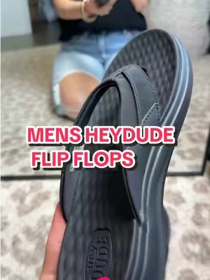 @HeyDude #mensflipflops #menssandals #heydudeshoes #tiktokshopspringglowup #comfortshoes 