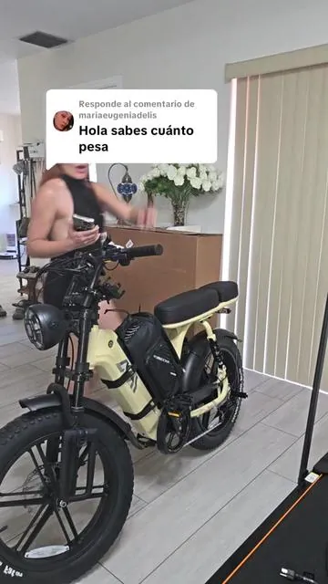 Respuesta a @mariaeugeniadelis  Bicicleta eléctrica ligera: te digo el peso exacto para enviarla sin sorpresas #BicicletaElectrica #PesoRealEBike #EnviosInternacionales #MovilidadElectrica #EbikeParaCiudad