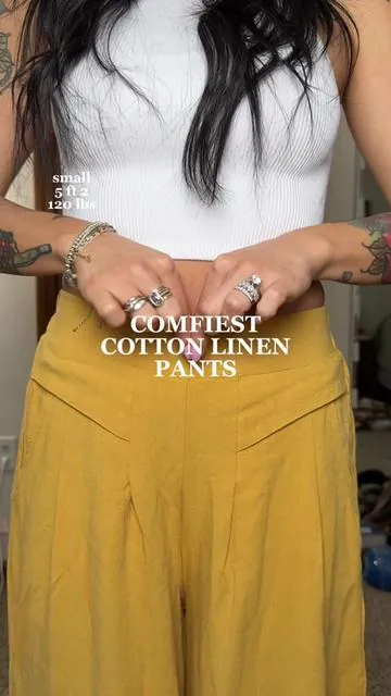 RUN FOR THESE PANTS. They are SO comfortable and cute!  SAHM ootd Millennial mom Moms over 30 Boho pants Wide leg pants