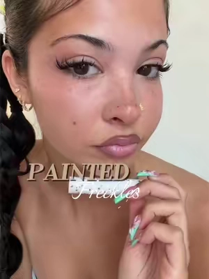 @Painted so good!! #fauxfreckles 