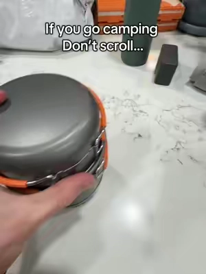 Portable cooking stove for camping is so clutch #camping #portablestove #backpacking 