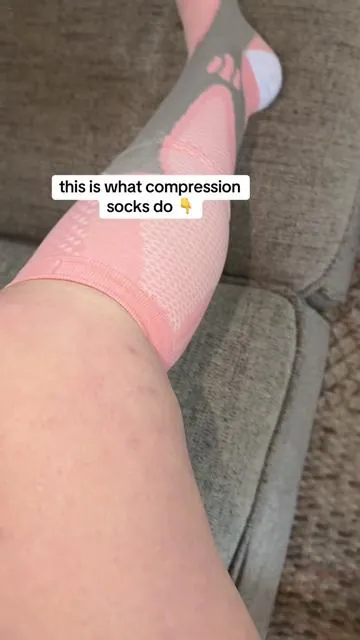 I was so worried about compression socks being uncomfortable, turns out they feel great - they feel more supportive than tight #compressionsocks #affordablecompressionsocks #tiktokshopcreatorpicks #tiktokshopspringglowup #fanfavoritedeals 