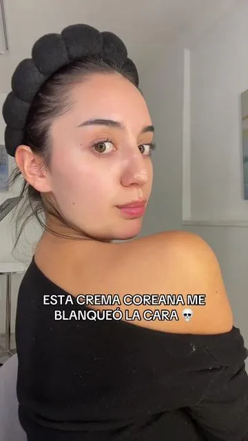 Crema banqueadora coreana 😳🙏🏻💦  #whiteskin #koreanskincare #whitening #whiteningcream #aclarapiel 