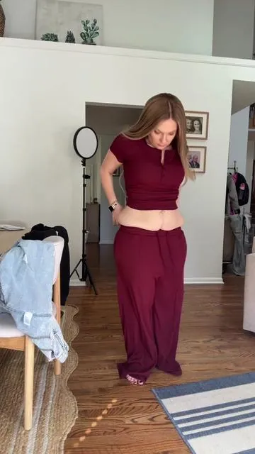 We find what works! #apronbelly #curvyfashionblogger #easyoutfits #prettygarden #tiktokshopcreatorpicks 