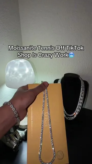#moissanite #moissanitejewelry #tennisnecklace #moissanitevsdiamond #tennisbracelet 