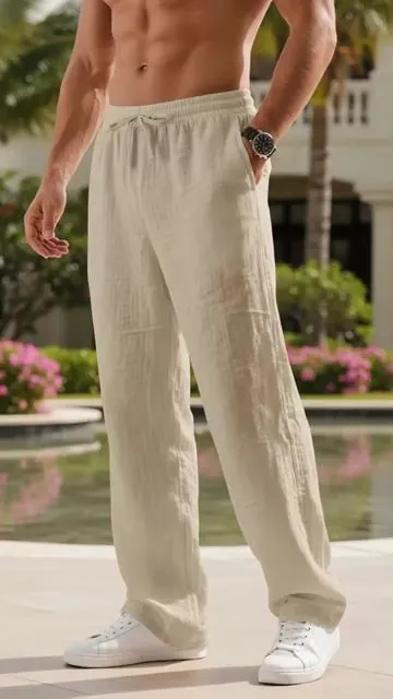 #linenpants #casualpants #vacationoutfit #mensfashion #tiktokmademebuyit 