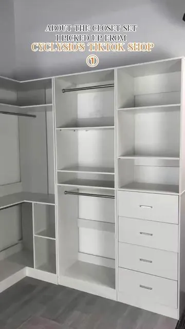 After I picked up the full closet set from Cyclysio ‘s TikTok shop…#homedecor #modernhome #tidy #cyclysio #wardrobe 