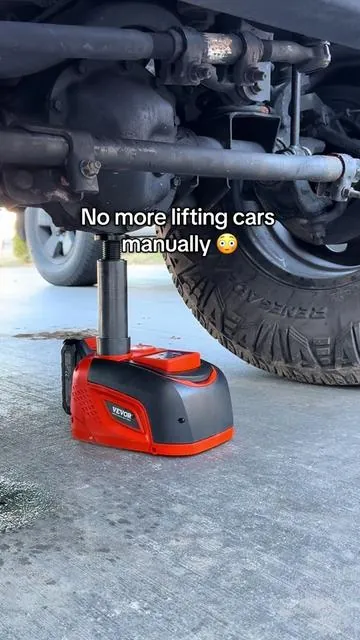 Trying VEVORS cordless car jack #fyp #cars #electriccarjack #roadside #tiktokshopfinds 