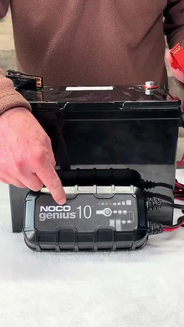 NOCO Genius 10 Smart Battery Charger #tiktokshopcreatorpicks #tiktokshopspringglowup #batterycharger #batteries 