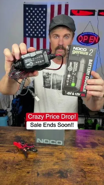 NOCO Genius 2 Battery Charger & Maintainer, 6V & 12V, Trickle Charger #tiktokshopcreatorpicks #tiktokshopspringglowup #tiktokshopstockup #noco #batterycharger @nocoshop  battery maintainer, Flash Sale, Women 30+, Women 35+, Women 40+, trending Products, Free Shipping, discount. *Final Price / Shipping may differ based on your TikTok account, available coupons, and current promotions. Always refer to product listing for up-to-date offers. Results may vary. As an affiliate, I may earn a commission from sales through this video.