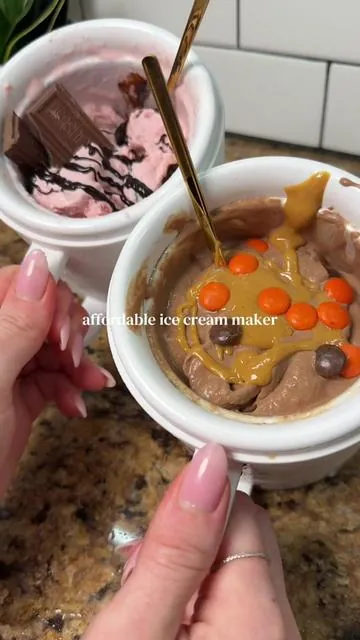 My new fave homemade ice cream maker 🍦 #icecreammaker #homemadeicecream #summermusthaves #proteinicecream 