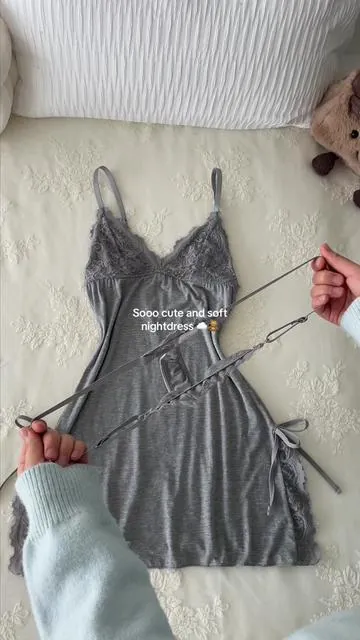Cute, sexy & comfy! Lcae dress#DealsforYoUDays#spotlightfin ds #dress#nightdress #Comfortable 