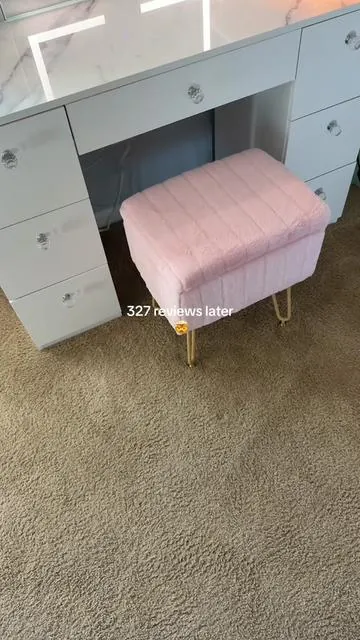 Built to last for years to come with the brightest mirror and all the storage space you could need #tiktokshopstockup ##makeup##vanity##homedecor