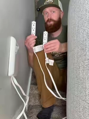 Wasted outlets stuck behind your furniture?! Get the Sleek Socket! #sleeksocket #outletextender #homeorganization #homehacks #tiktokshopcreatorpicks 