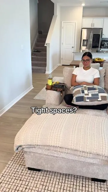 This is genius #traytable #sofatraytable #couchtraytable #portabletable #sofaarmresttable 