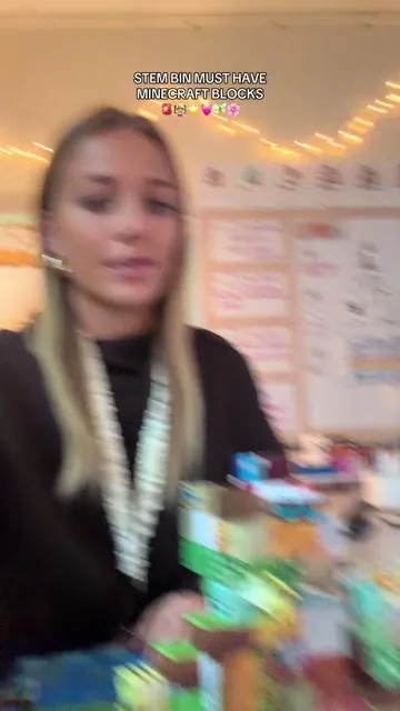 My favorite stem bin idea in my first grade classroom!! #teacher #teacherfinds #stem #teachersoftiktok #firstgrade 