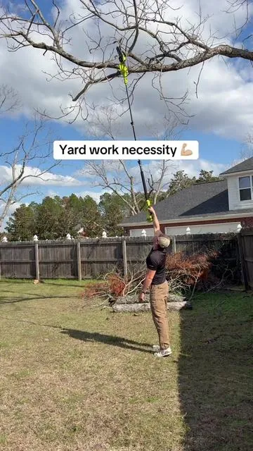 This thing has endless uses! #seese #chainsaw #polesaw #yardwork #tiktokshopcreatorpicks 