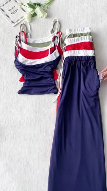 High-waist = perfect shape. Pockets = practicality. Lounge to street, this set does it all.🛍️☁️🎀#spotlightfinds #tiktokshopjumpstartsale #2pcs #loungeset #2in1 