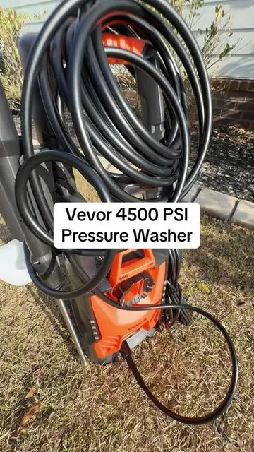 Vevor 4500 PSI electric pressure washer. #pressurewasher #pressurewash #vevor #electricpressurewasher #pressurewashing 