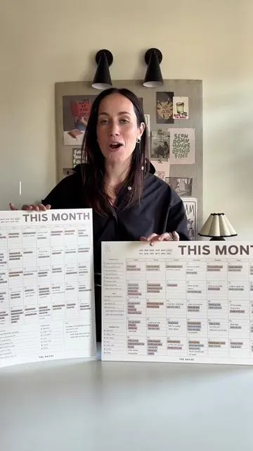 The monthly fridge calendar is back and it’s better than ever!! Can’t wait for you all to use these to organize your entire life ✨ #calendar #monthlycalendar #fridgecalendar 