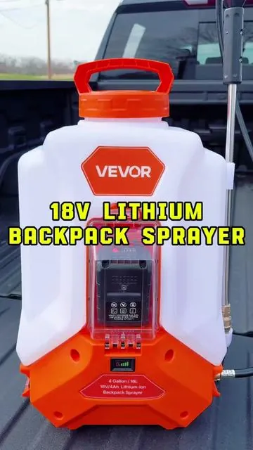 18 VOLT lithium backpack sprayer makes all your spraying needs very simple and easy. #garden #sprayer #lawn #pumpsprayer #backpack 