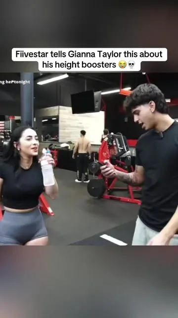Fiivestar tells Gianna Taylor this about his height boosters 😭💀#fyp #viral #fiivestar #tiktokshop 