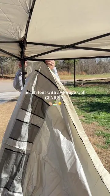 This is soooo smart for beach trips, ball games, backyard barbeques, festivals, etc 👏🏼☀️ @Best Choice Products, Inc. #bestchoiceproducts #tiktokshopspringglowup #summermusthaves #beachtent #canopytent 