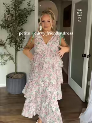 Couldn’t love this dress more! #floraldress #springdress #midsize #petite 