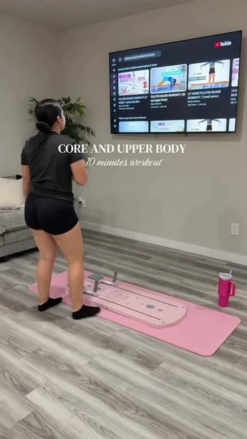Pilates at home💗 #pilatesathomeworkout #pinkpilatesprincess #pinkpilatesboard 
