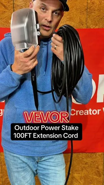 VEVOR Outdoor Power Stake 100FT Extension Cord Weatherproof Outdoor Power Strip Yard Garden Power Outlet Stake Description The VEVOR outdoor power stake makes it easy to add safe power anywhere in your yard. With a 100-foot heavy duty extension cord and weatherproof outlet box, it’s perfect for outdoor lighting, holiday decorations, landscaping tools, fountains, and garden equipment. Simply push the stake into the ground and instantly create multiple outlets where you need them. The protective cover helps keep outlets shielded from rain and moisture, making it ideal for year-round outdoor use. Keyword Block outdoor power stake yard power outlet stake garden extension cord outlet outdoor power strip waterproof 100ft outdoor extension cord landscape lighting power stake outdoor electrical outlet stake holiday light power stake yard outlet extension cord weatherproof outdoor power strip garden power supply outlet outdoor plug extension cord Top 5 Hashtags #TikTokShopCreatorPicks #TikTokShopSpringGlowUp #OutdoorTools #BackyardSetup #DIYHome 