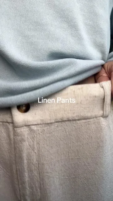 Already know these will be my most worn pants this season!  #linenpant #widelegpants #vacationoutfit #springoutfit 