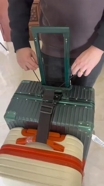No More chaotic luggage!This strap Lets You carry Multiple Bags Like a pro #TravelHacks#LuggageEssentials#TravelMustHave#PackingTips#TravelGear