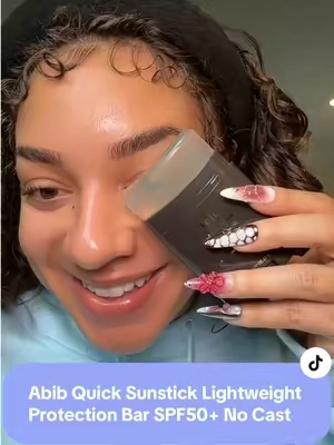 Sunscreen reapplication just got way easier ☀️ #kbeauty #sunstick #spf #tiktokshopcreatorpicks @Abib Cosmetics #tiktokshopspringglowup  Abib Quick sunstick Protection Bar SPF50+. 22g | Lightweight, No White cast, Over themakeup, Korean Suncreen Stick