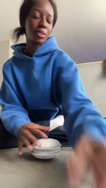He likes it a lot 😭🩷