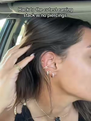 I get so many compliments on my ear stacks 😇 #earcuffs #earcuff #earcufflovers #tiktokshopstockups #tiktokshopcreatorpicks 