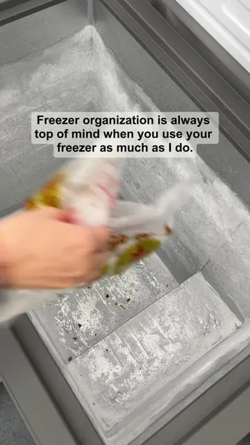 MSERCUOR Freezer Organizer Bins💕 Watch Me Transform My Freezer with These Storage Baskets!	#tiktokmademebuyit #MSERCUOR #kitchenfinds #freezerorganization #organization 