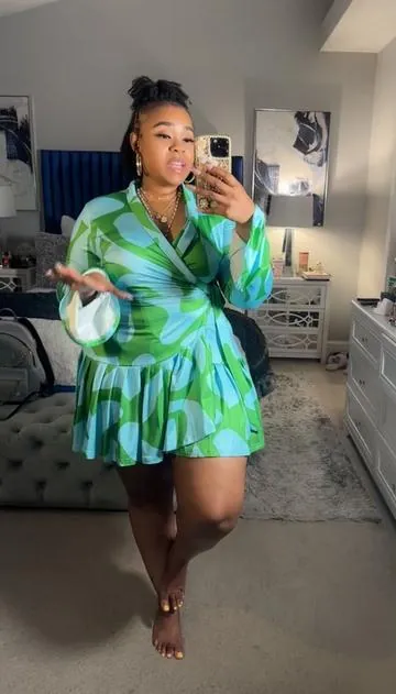 ☀️ Summer vibes, bold prints & flowy fits, this dress is a vibe! Wearing a XL✨ #vacationoutfits #outfitideasforyou #summerlooks #tiktokshop #dress 