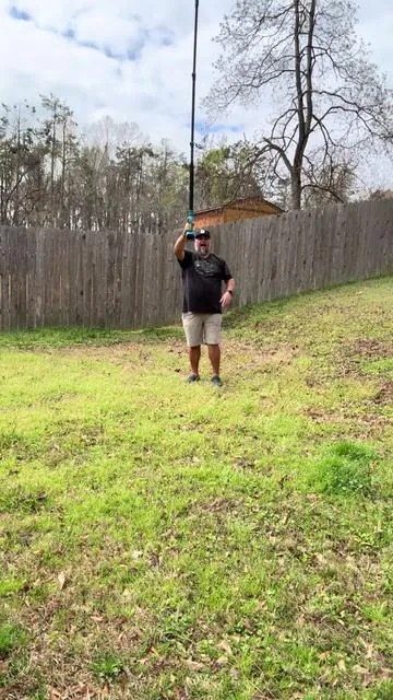 Mini chainsaw and pole saw combo. #polesaw #chainsaw #yardwork #tiktokshopspringglowup #tiktokshopcreatorpicks 