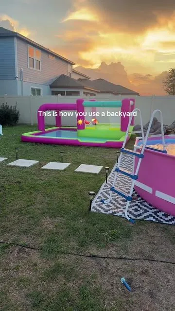 This is the summer my kids will always remember 🥹😎 #summeractivities #summeractivitiesforkids #backyardupgrade #springbreak #abovegroundpool 