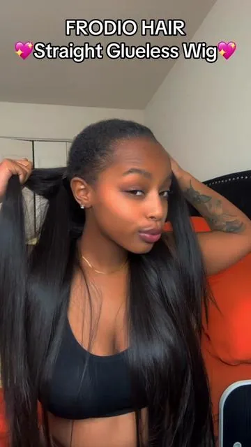 for the glueless girlies! #gluelesswig #quickinstall #fyp 