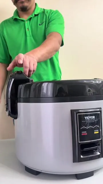 Commercial Rice Cooker, 60-Cup Rice Cooker, 13.74 Qt / 13 Liter Large Rice Cooker and Warmer with Nonstick Inner Pot, Fast Cooking and 12-Hour Keep Warm, with Rice Cup and Paddle. @VEVOR Home Store #creatorsearchinsights #ricecooker #cooker #kitchenupgrade #foryoupagе 