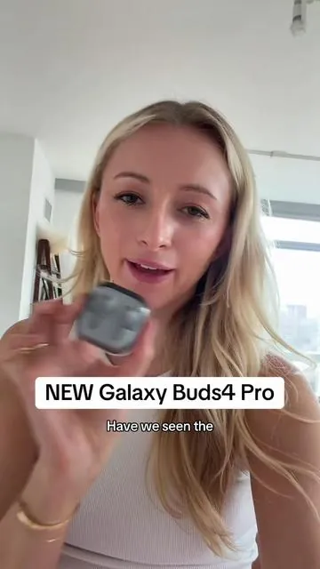 New buds AND they’re aesthetic!? 🤍🥹 #GalaxyBuds4 #Buds4Pro #Samsung 